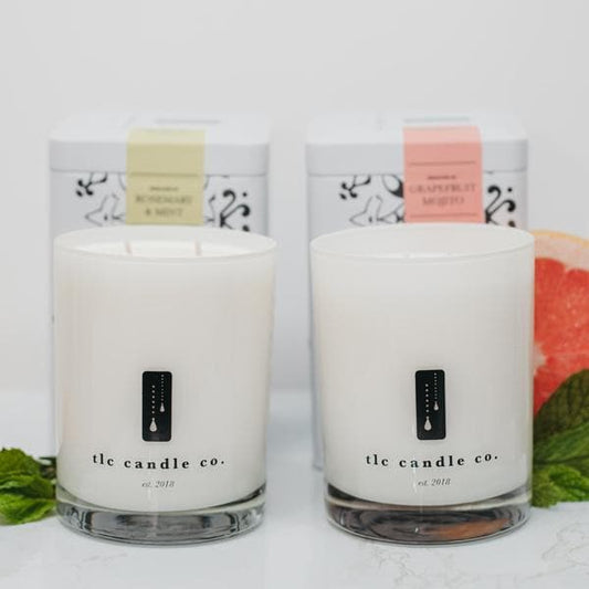 "A Hint of Mint" - Rosemary Mint Soy Candle | Grapefruit Mint Soy Candle Gift Set